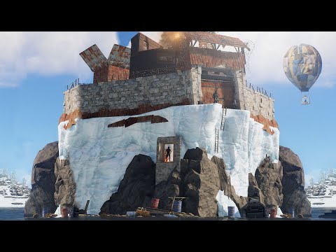 Видео: Захватил в соло ледяной остров клана донатеров в Rust/Раст