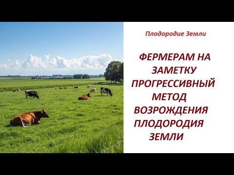 Видео: Как внести в землю тонны навоза без самого навоза № 712/25