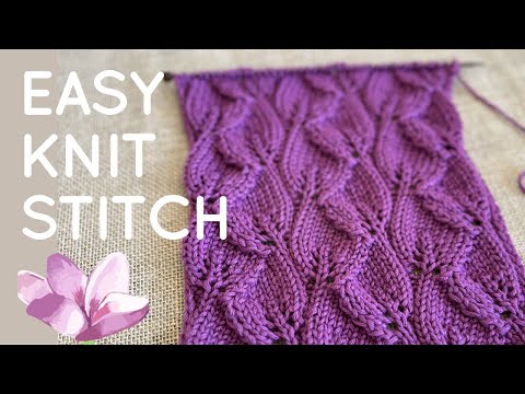 Видео: ❤️Красивые ЛИСТЬЯ спицами + СХЕМА для вязания топов, кардиганов❤️Overlapping Leaves Knitting Pattern