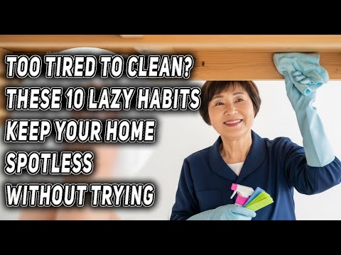 Видео: Устали убираться? Эти 10 ленивых привычек помогут сохранить ваш дом чистым, не прилагая усилий.