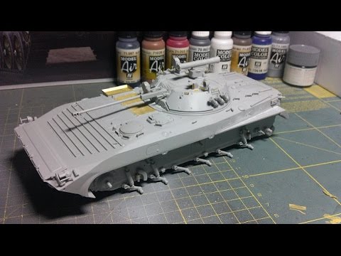 Видео: БМП-2 (Trumpeter) Часть 3