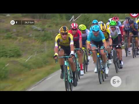 Видео: Велоспорт Арктическая гонка Норвегии 2019 Этап 1