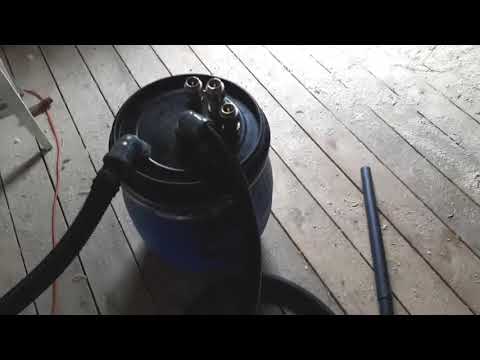 Видео: Фильтр циклон, проблема схлопывании бочки и её устранение. Обратный клапан.