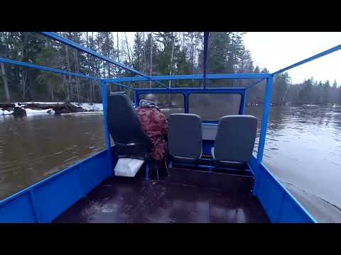 Видео: Испытание водомёта на открытой воде.
