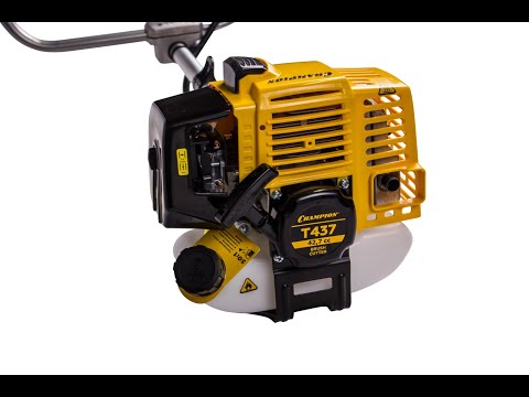 Видео: Триммер Чемпион Т - 437.Бюджетный,мощный ,удобный. Обзор и первый запуск.