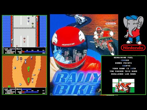 Видео: Rally Bike (NES / Денди) - Прохождение. НЕ СПЛЮЩЕННАЯ картинка, БЕЗ фильтров. [1080p HD]