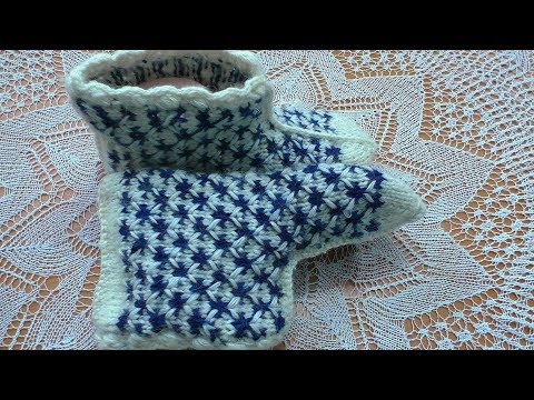 Видео: Сапожки Зимние носочки-сапожки.