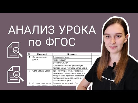 Видео: УРОК ПО ФГОС | Основные критерии
