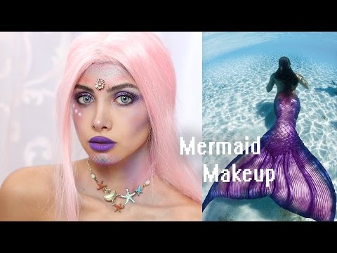 Видео: Макияж на Хэллоуин :РУСАЛКА ❉ Перевоплощение в русалку