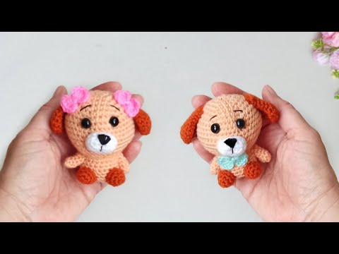 Видео: 🔥Супер просто🔥Как вязать маленькую собачку крючком🌸Брелок щенок амигуруми🌸