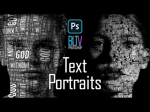 Видео: Photoshop: быстрое создание потрясающих текстовых портретов!