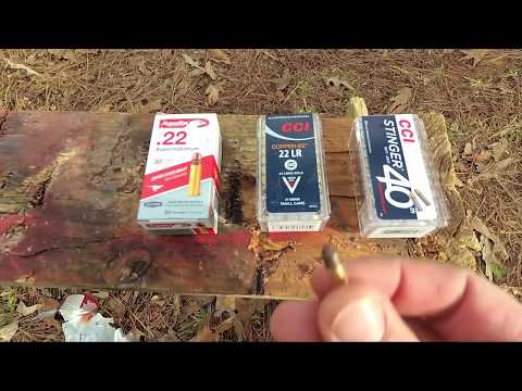 Видео: CCI Stinger против CCI Copper22 против Aguila Supermaximum