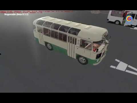 Видео: Omsi 2 "Bogorodsk" (beta 0.3.2) Маршрут Nr.5A (Обратный Рейс) PAZ 672