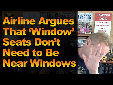 Видео: Авиакомпания утверждает, что места у окна не обязательно должны располагаться рядом с ним