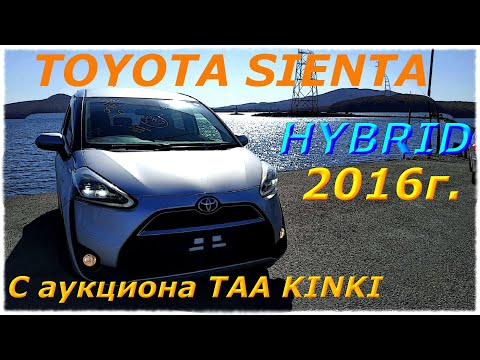 Видео: TOYOTA SIENTA 2016 г., 1500с.с., HYBRID, комплектация X, с аукциона TAA KUNKI