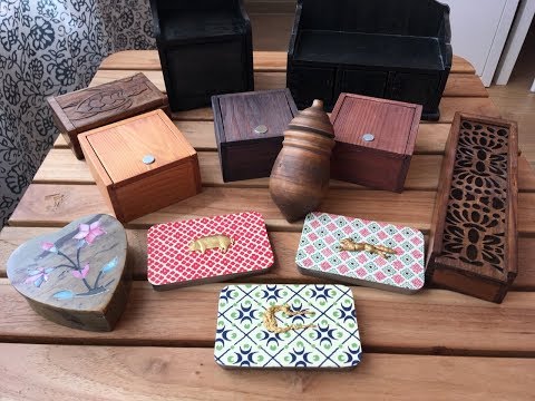 Видео: 39. Мои коробочки ,шкатулочки для хранения мелочей и маячки для ножничек)