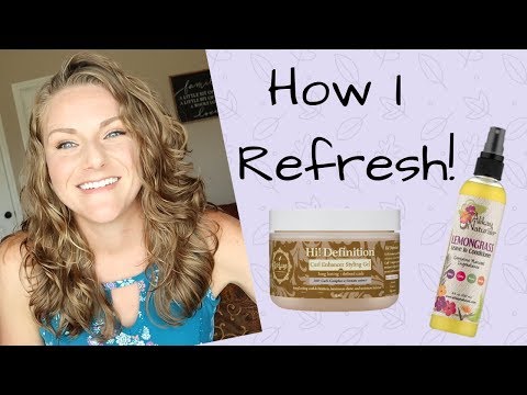 Видео: Как я освежаю волосы второго дня (2A, 2B, 2C)