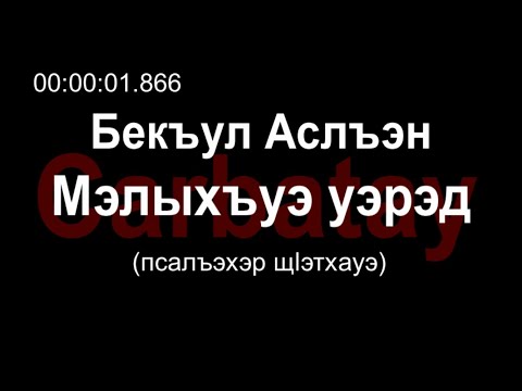 Видео: Адыгэ уэрэд | Аслан Бекулов - Мэлыхъуэ уэрэд (с текстом) | Кабардинские песни