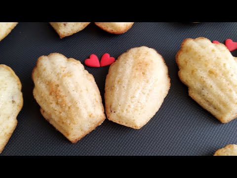 Видео: Бисквитное печенье мадлен с грецким орехом ❤️🥰 Madeleine's sponge cookies with walnuts #biscuits