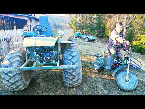 Видео: SR-21 МОТОВЕЗДЕХОД. МОТОЦИКЛ С ДВИГАТЕЛЕМ ЛИФАН 8 ЛС. ТЕХНИКА ДЛЯ ОХОТЫ И РЫБАЛКИ. КАРАКАТ ОХОТНИК.