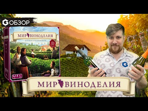 Видео: МИР ВИНОДЕЛИЯ - ОБЗОР дополнения для настольной игры Виноделие от Geek Media