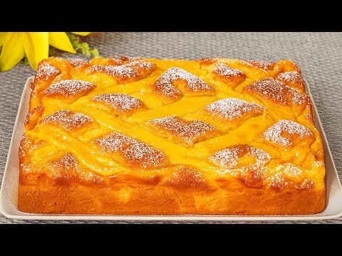 Видео: Яблочный пирог с кремом, который тает во рту! Просто и вкусно!