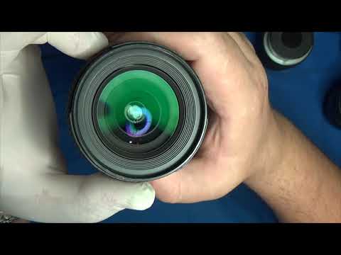 Видео: Nikon 20mm f2.8D после восстановления склейки линз