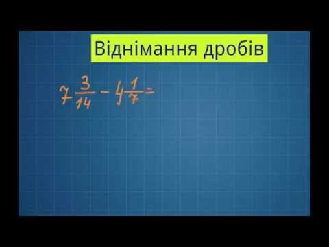 Видео: Віднімання дробів.  6 клас. Частина 1.