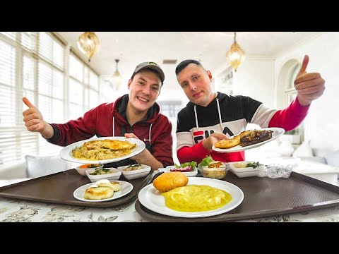 Видео: Обзор еды из советской столовой / 50 рублей за порцию!