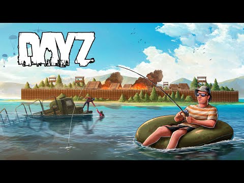 Видео: 30 игроков строят цивилизацию на острове. Рейд замка копьями - DayZ