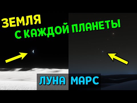 Видео: КАК ВЫГЛЯДИТ ЗЕМЛЯ с других Планет Солнечной системы | Space Engine