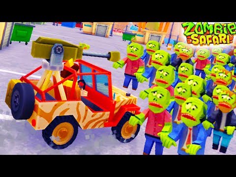 Видео: ОХОТА НА ЗОМБИ! Давим зомби на КРУТЫХ ТАЧКАХ Мульт игра для детей Zombie Offroad Safari