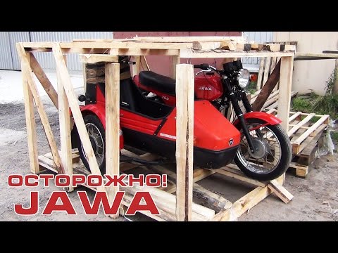 Видео: Осторожно! JAWA 350/638 "Люкс" с коляской Velorex 700