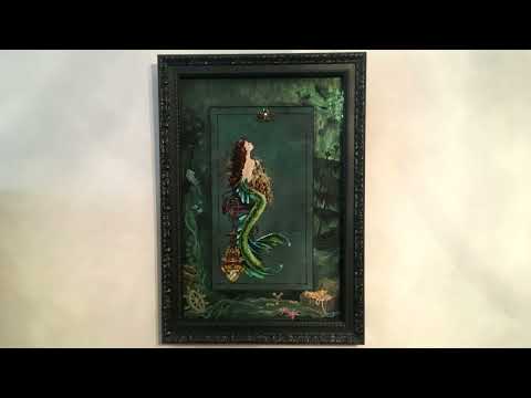 Видео: #128. Долгожданное оформление Русалки Атлантиды от Мирабилии с дорисовкой паспарту