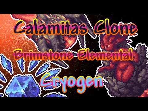 Видео: Клон Каламитаса, Криоген, Серный Элементаль и Акватический Бич в Terraria с Модами #15