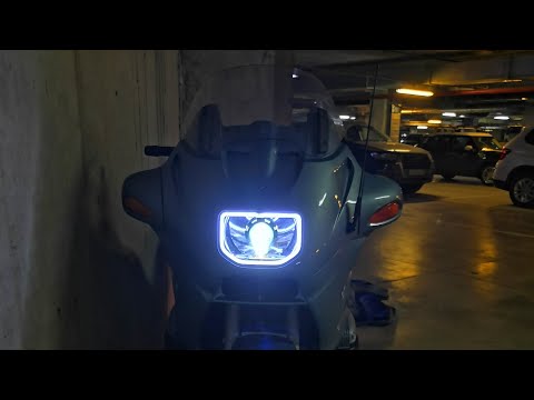 Видео: R1100RT. Установка линзованного ксенона.