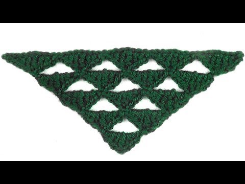 Видео: Узор для шали Треугольники