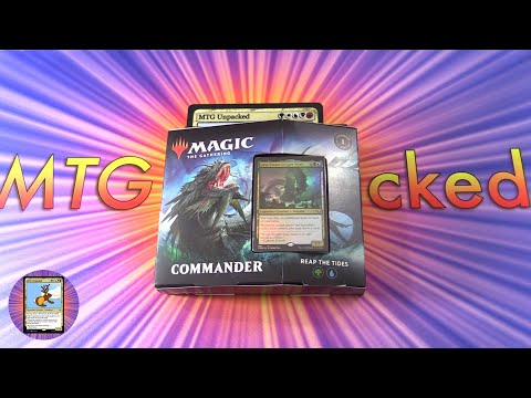 Видео: Колода Commander Legends: Reap the Tides (распакованная)