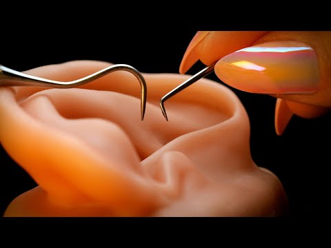 Видео: ASMR Звук отслаивания ушной серы, прилипшей к барабанной перепонке (ACMP / субтитры / молчание)