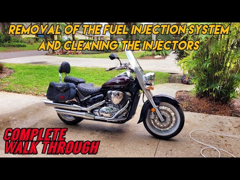Видео: 2004 - 2016 Suzuki Boulevard Снятие топливной системы и очистка впрыска #c50t #m50 #c50