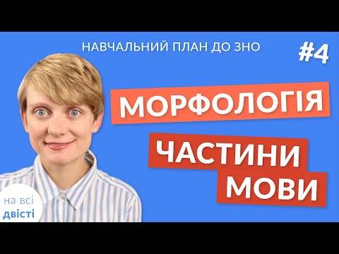 Видео: Вступ до теми: Морфологія (частини мови) 🤗 Новий навчальний план від "на всі двісті"