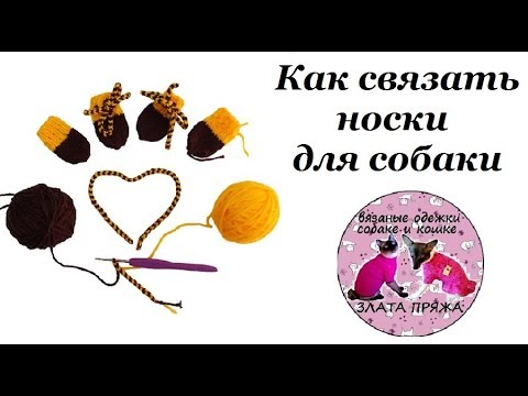 Видео: 33. Как связать носки для собаки