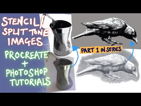 Видео: Часть 1 — Трафаретные изображения Procreate / Photoshop