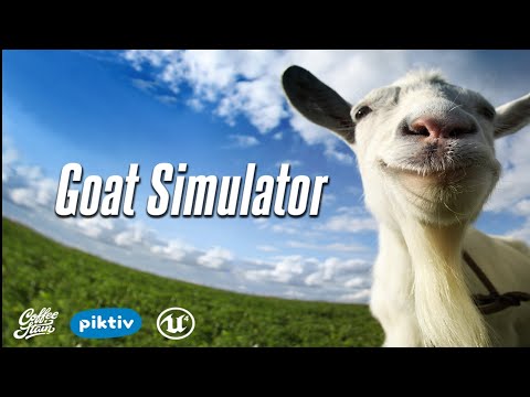 Видео: игра goat simulator, хэлоуинская обнова.