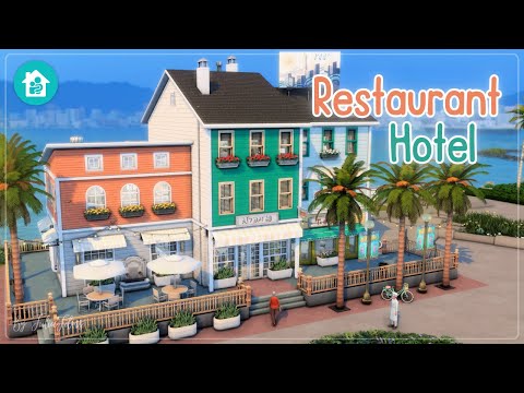 Видео: Ресторан🍝Гостиница🧳│Строительство│Restaurant Hotel│SpeedBuild│NO CC [The Sims 4]