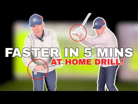 Видео: Упражнение для увеличения скорости замаха в гольфе | Домашнее упражнение, которое вы можете выпол...
