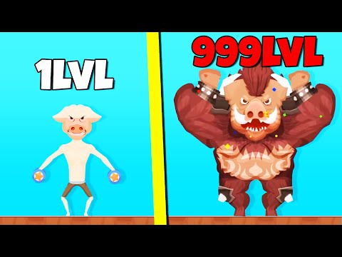 Видео: ЭВОЛЮЦИЯ КАЧКА, СВИН СТАЛ МОНСТРОМ! | Tough Man