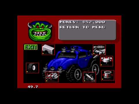 Видео: Видеопрохождение и обзор Rock n' Roll Racing(Гонки под рок энд ролл)Sega.Genesis