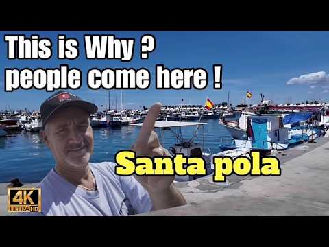 Видео: Санта-Пола, Испания 🌞 Коста-Бланка Лучшие развлечения 4K► дешевая недвижимость в Санта-Поле 😳