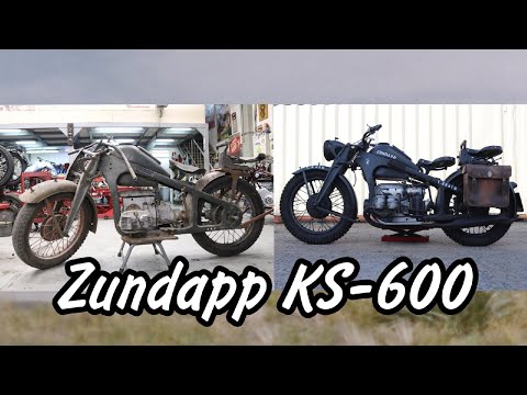 Видео: Мотоцикл Zundapp KS-600 от мотоателье Ретроцикл.